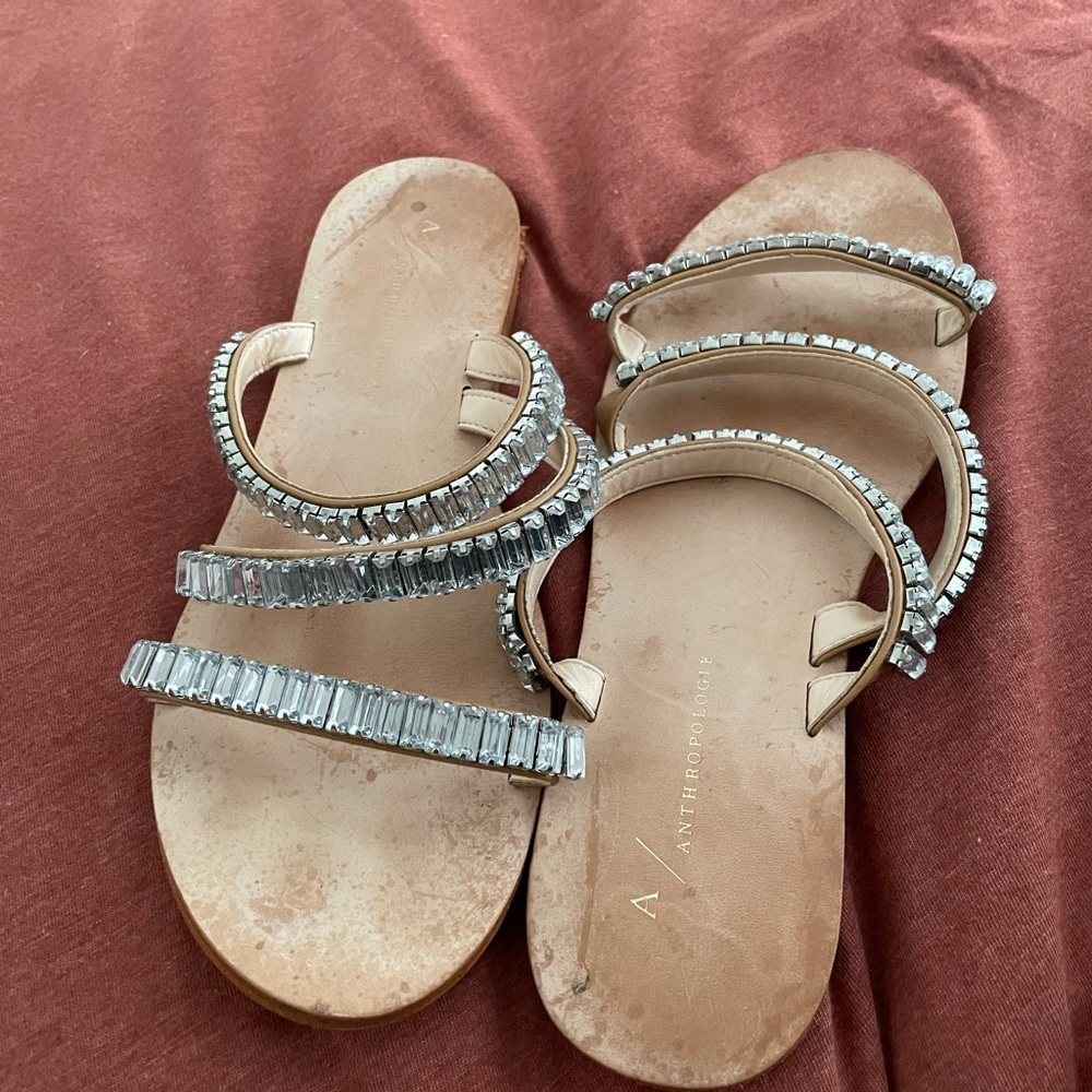 Anthropologie Embellished sandals